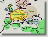 vignette-lien vers une carte du monde carolingien