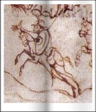 Carolingian horseman as depicted in the Utrecht Psalter