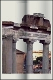 le temple de Saturne, sur le Forum romain