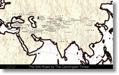 thumbnail to a map of the Silk Road by the Carolingian times